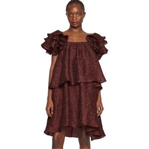 NEW Custommade KAEYLA Ruffle Mini Dress M